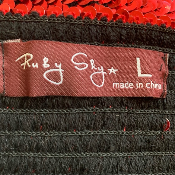 Ruby Sky stretch sequin strapless top - Picture 6 of 8